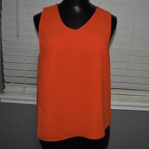 Orange Sleeveless Top